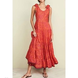 Fab free people maxi with tie straps! Worn TWICE!